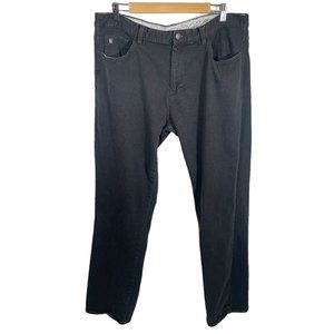 Linksoul Colored Jeans Mens Size 38L Soft Black Granite Straight Denim Pants